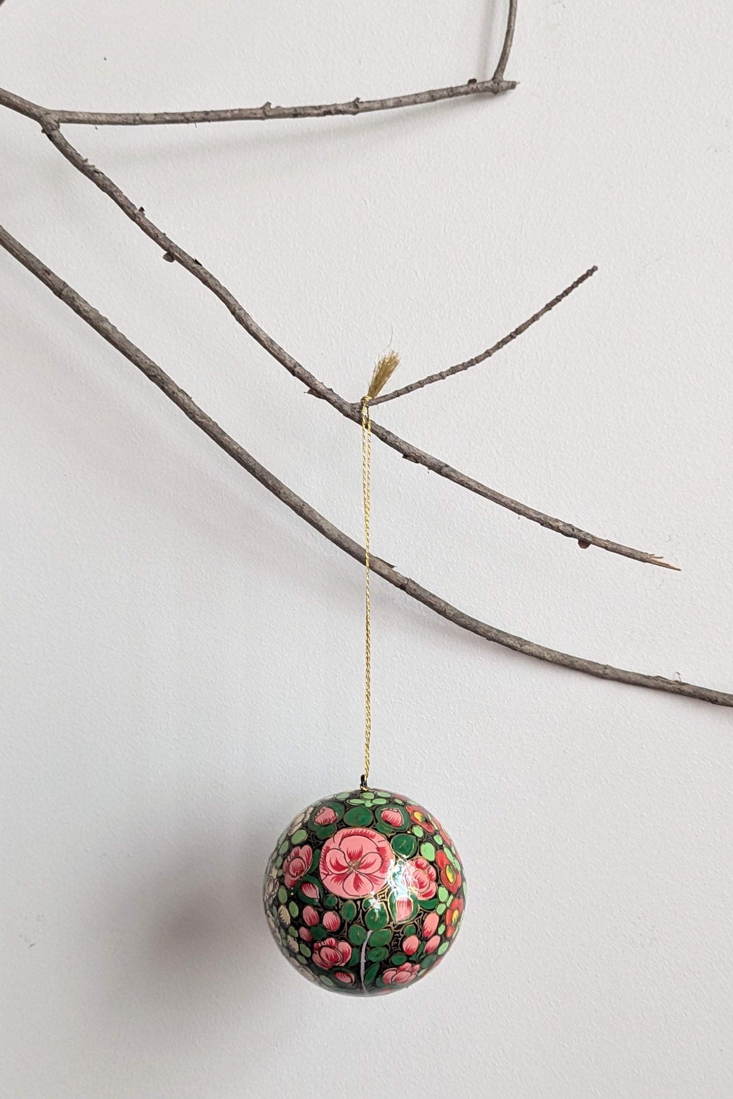 Hand painted Christmas Ornaments I (Set of 2)