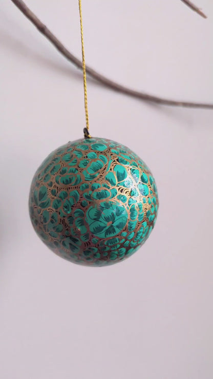 Hand painted Christmas Ornaments I (Set of 2)